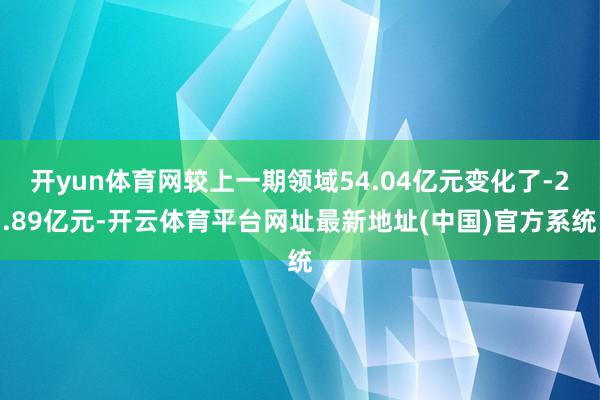 开yun体育网较上一期领域54.04亿元变化了-2.89亿元-开云体育平台网址最新地址(中国)官方系统